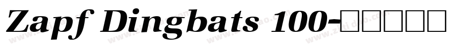 Zapf Dingbats 100字体转换